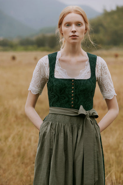 Rosalie Dark Green Dirndl