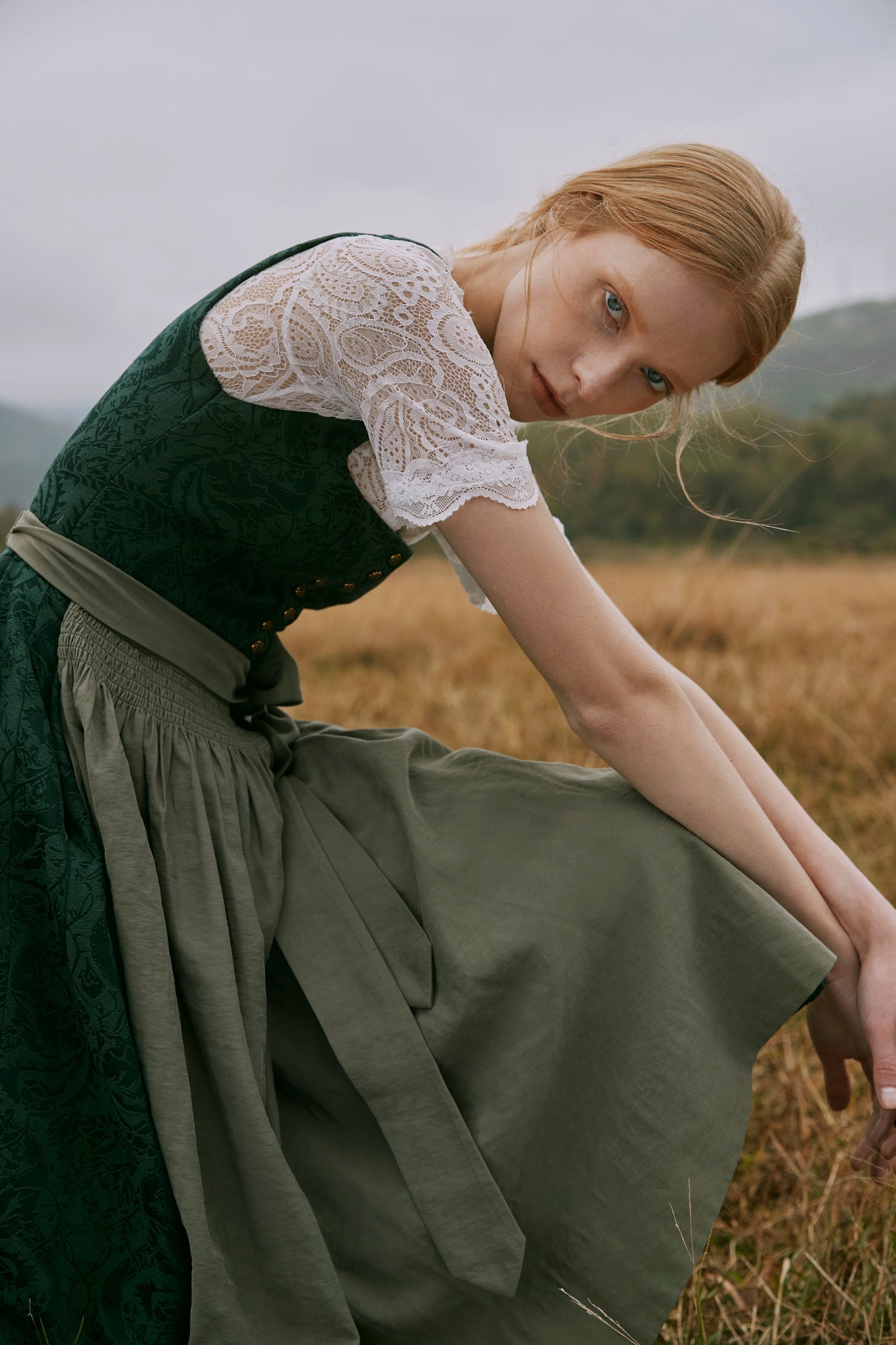 Rosalie Dark Green Dirndl