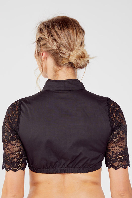 Schwarze Dirndlbluse Elena