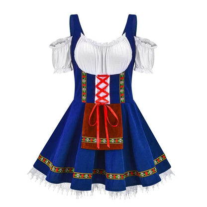 Frauen Oktoberfest Outfit: Klassisches bayerisches Dirndl für Festivals und Biermädchen