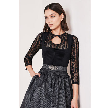 Krüger Alisha Black Velvet Dirndl - 60cm