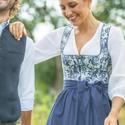 MarJo Nandlstadt White Dirndl Blouse with 3/4 Sleeves