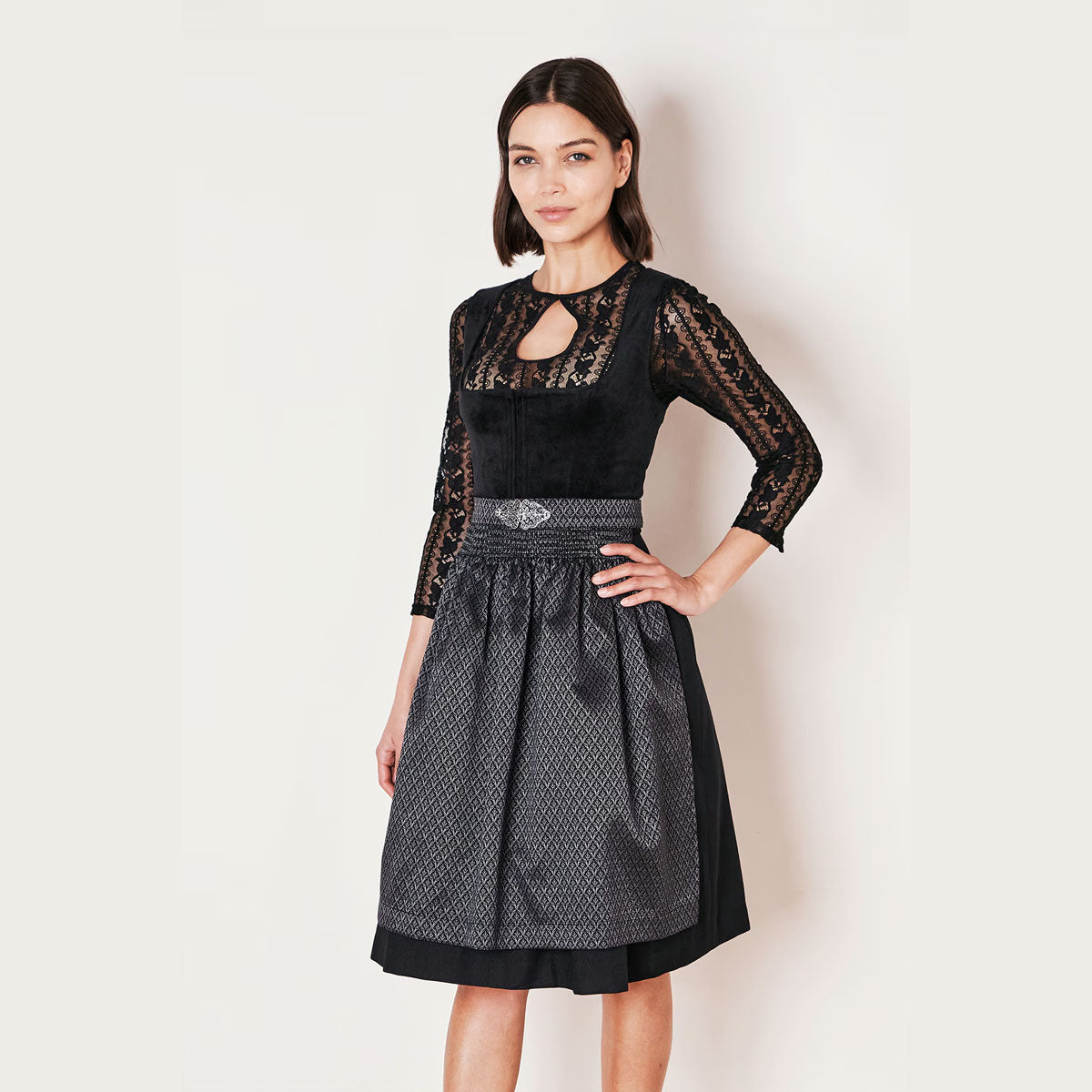 Krüger Alisha Black Velvet Dirndl - 60cm