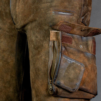 Xaver Brown Long Cargo Lederhosen