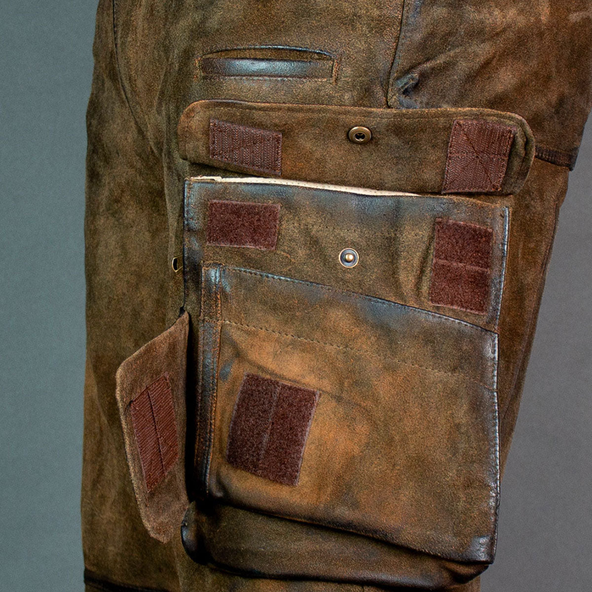 Xaver Brown Long Cargo Lederhosen