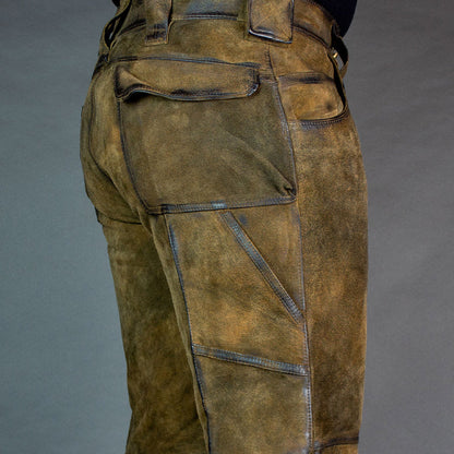 Xaver Brown Long Cargo Lederhosen