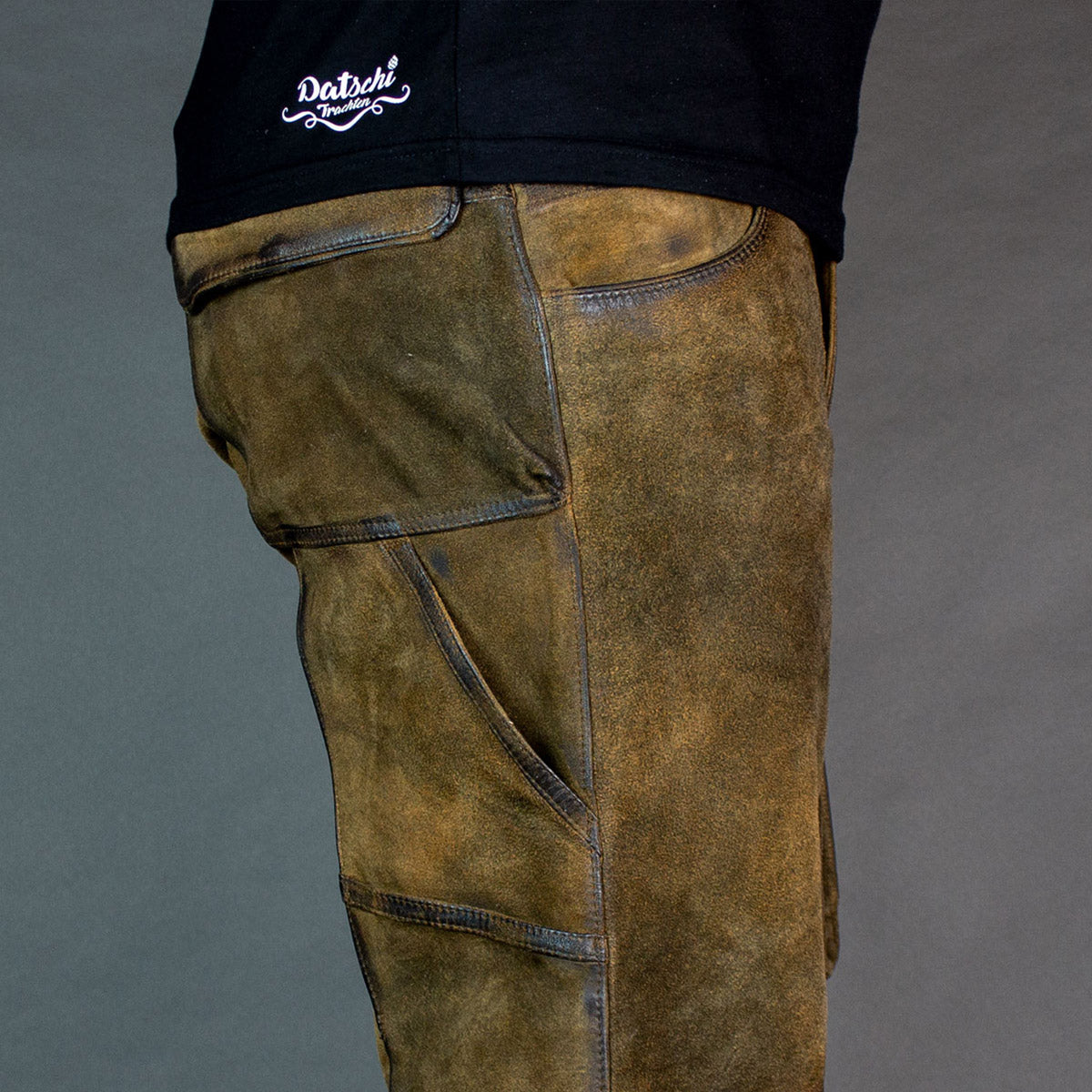 Xaver Brown Long Cargo Lederhosen