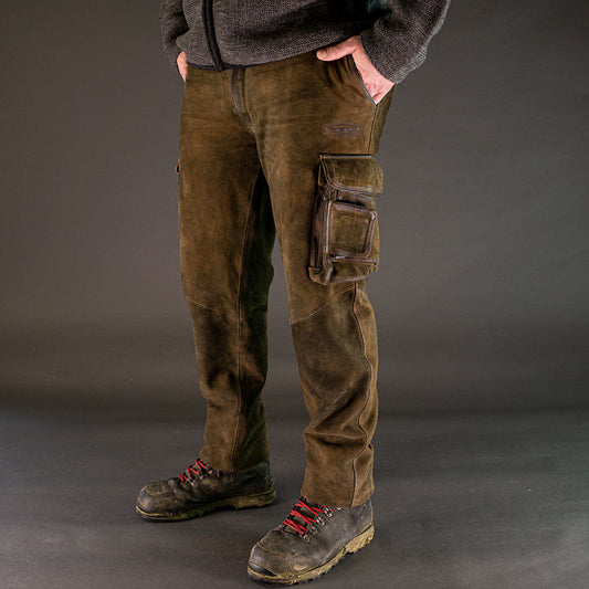 Xaver Brown Long Cargo Lederhosen