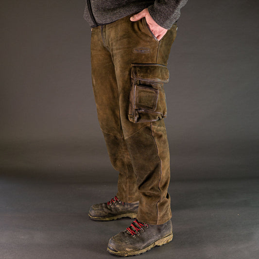 Xaver Brown Long Cargo Lederhosen