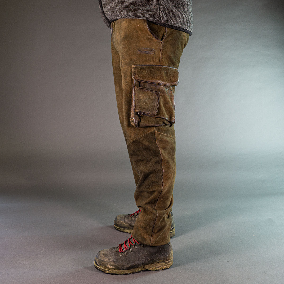 Xaver Brown Long Cargo Lederhosen