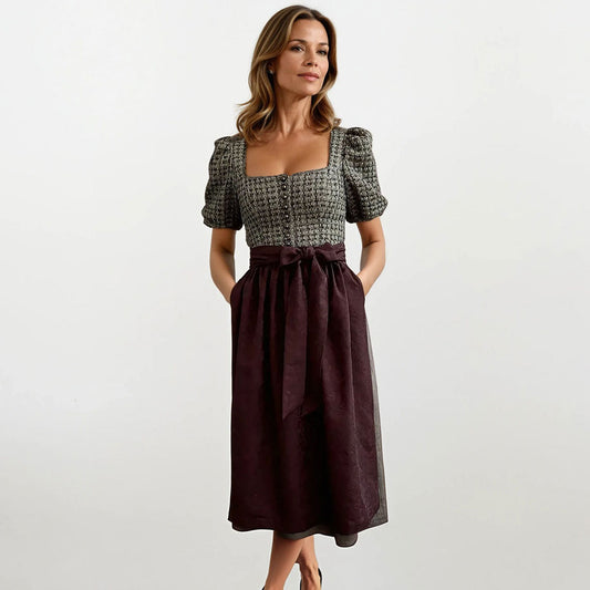 MarJo Olive Orchard Dirndl - 75cm Half Sleeve Collection for the Fabulous Ms. Wonderful